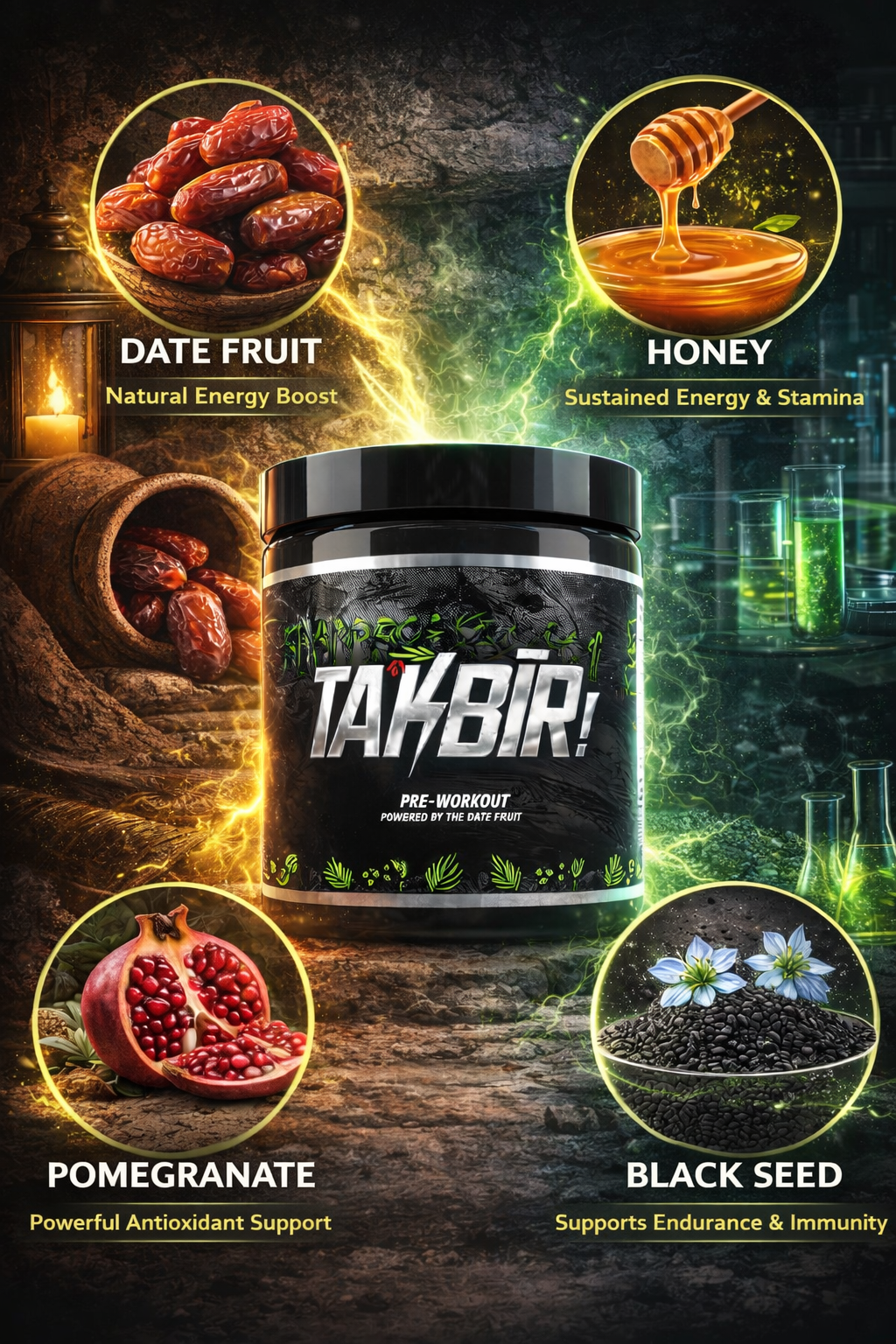 TAKBIR! Date Fruit - Halal Pre Workout